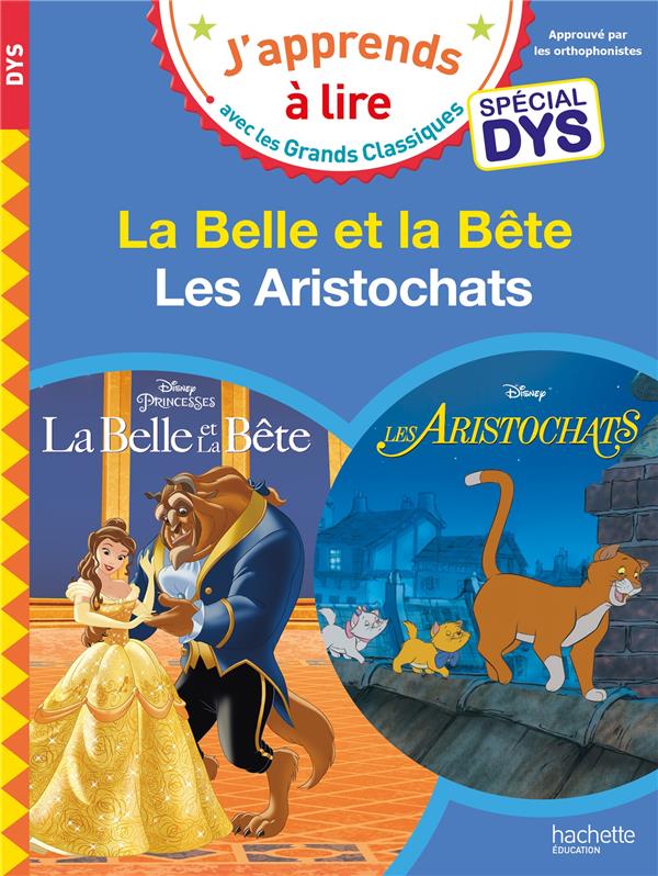 Disney - la belle et la bete / les aristochats special dys (dyslexie)