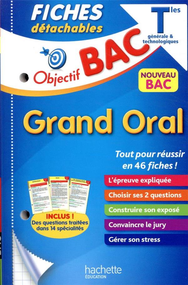 Objectif bac - fiches le grand oral du bac