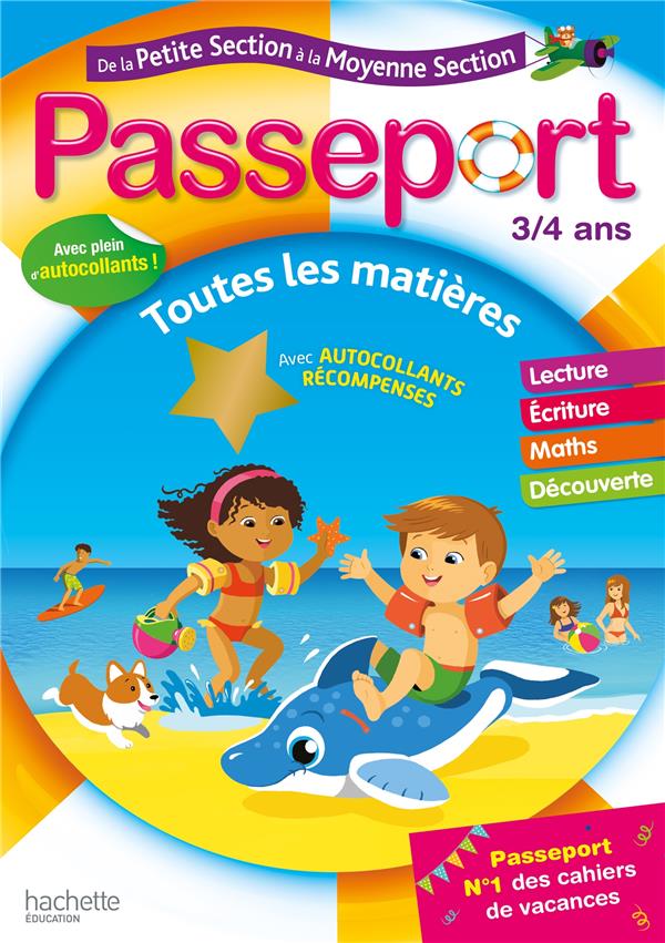 Passeport - de la petite a la moyenne section - cahier de vacances 2022