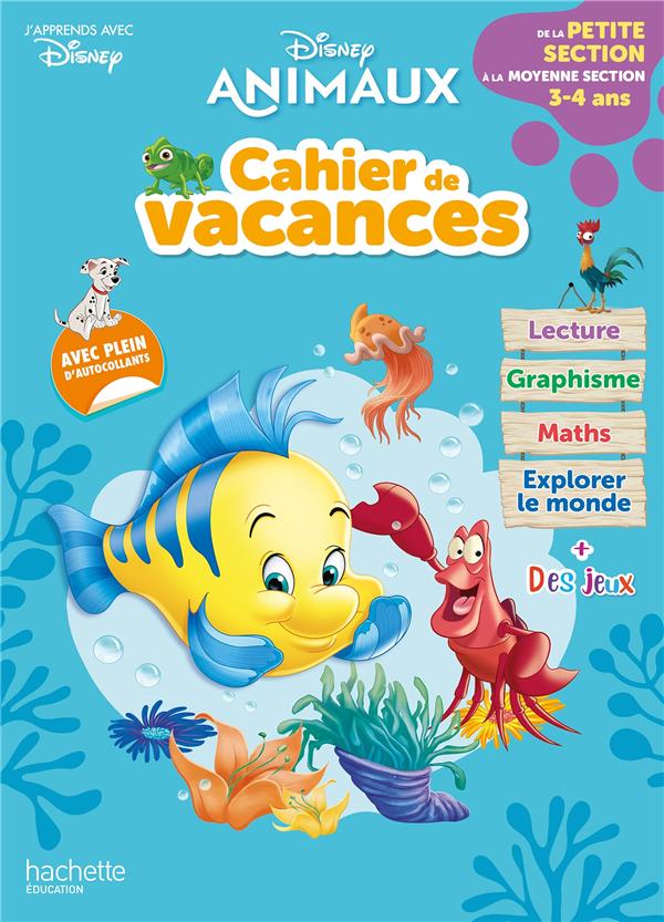 Disney animaux - de la petite a la moyenne section - cahier de vacances 2021