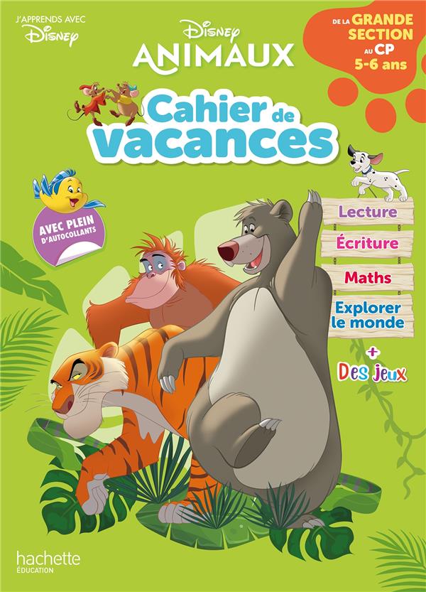 Disney animaux - de la grande section au cp - cahier de vacances 2021