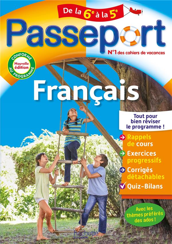 Passeport francais de la 6e a la 5e - cahier de vacances 2022