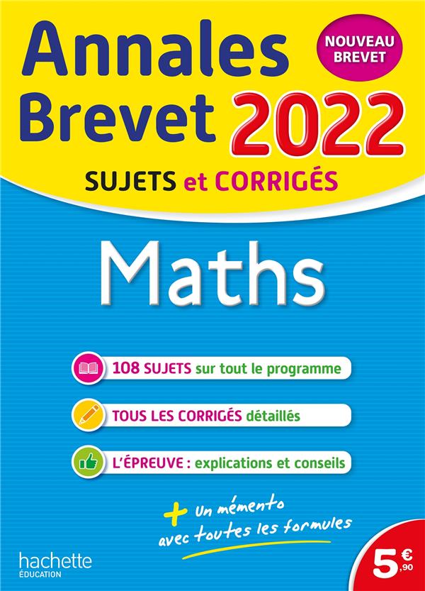 Annales brevet 2022 maths
