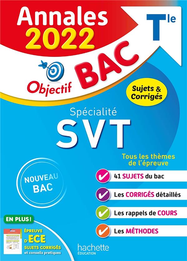 Annales objectif bac 2022 specialite svt