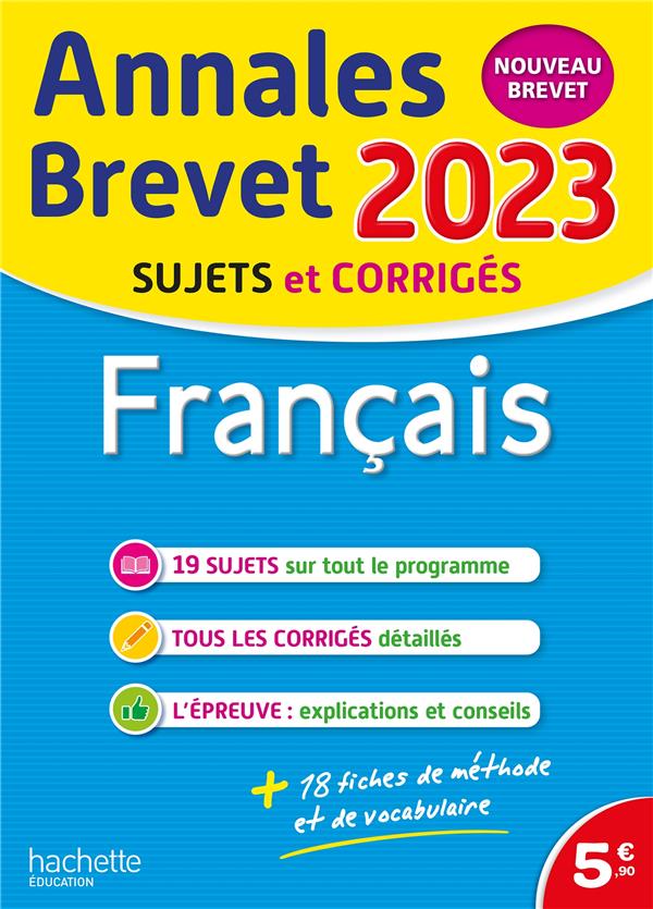 ANNALES BREVET 2023 - FRANCAIS