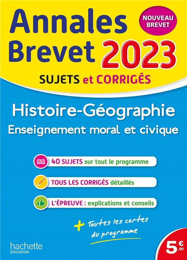 ANNALES BREVET 2023 - HISTOIRE-GEO-EMC