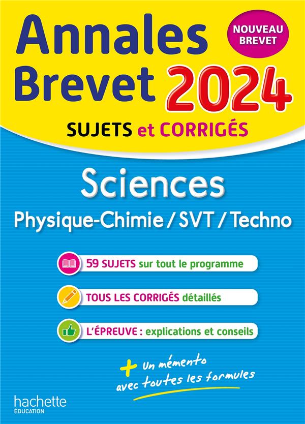 Annales brevet 2024 - sciences