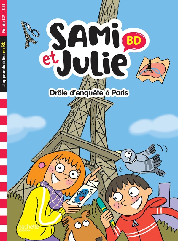 Sami et julie bd fin de cp-ce1 - drole d'enquete a paris