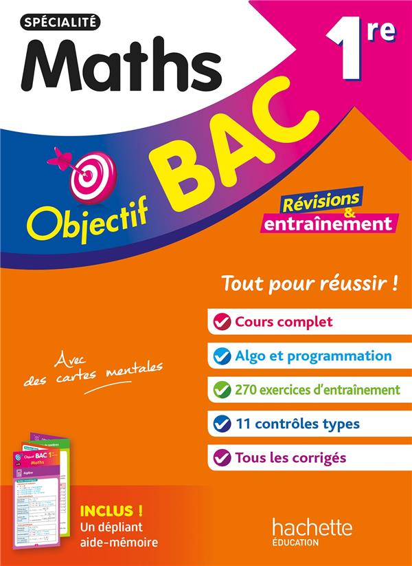 Objectif bac 1re specialite maths bac 2026