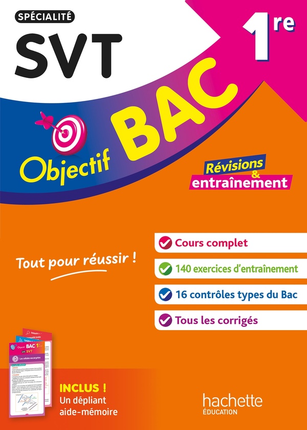 Objectif bac 1re specialite svt bac 2026