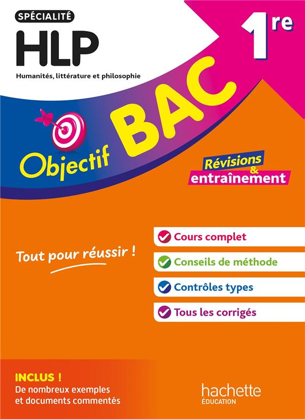 Objectif bac 1re specialite hlp bac 2026