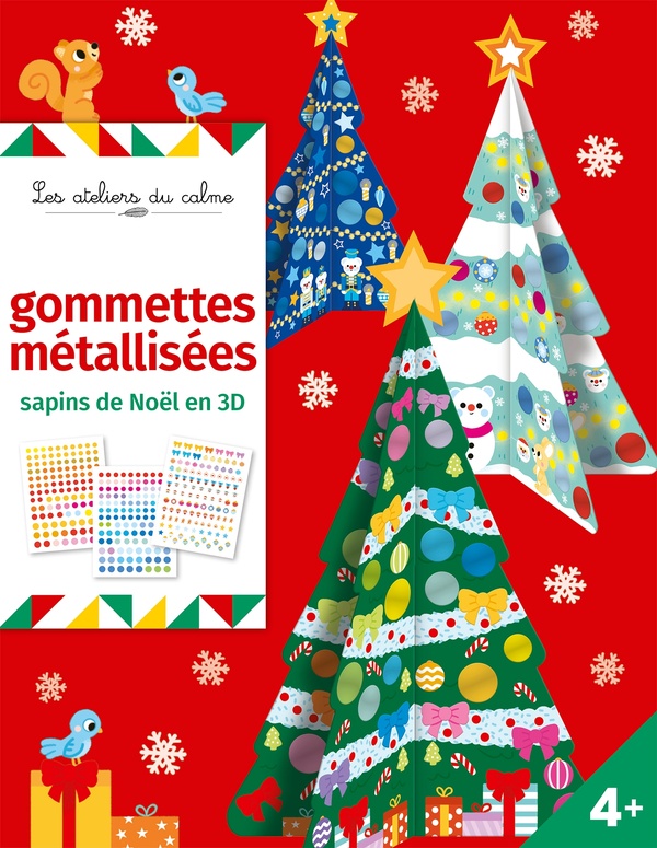 Sapins de noel 3d a decorer - pochette avec accessoires