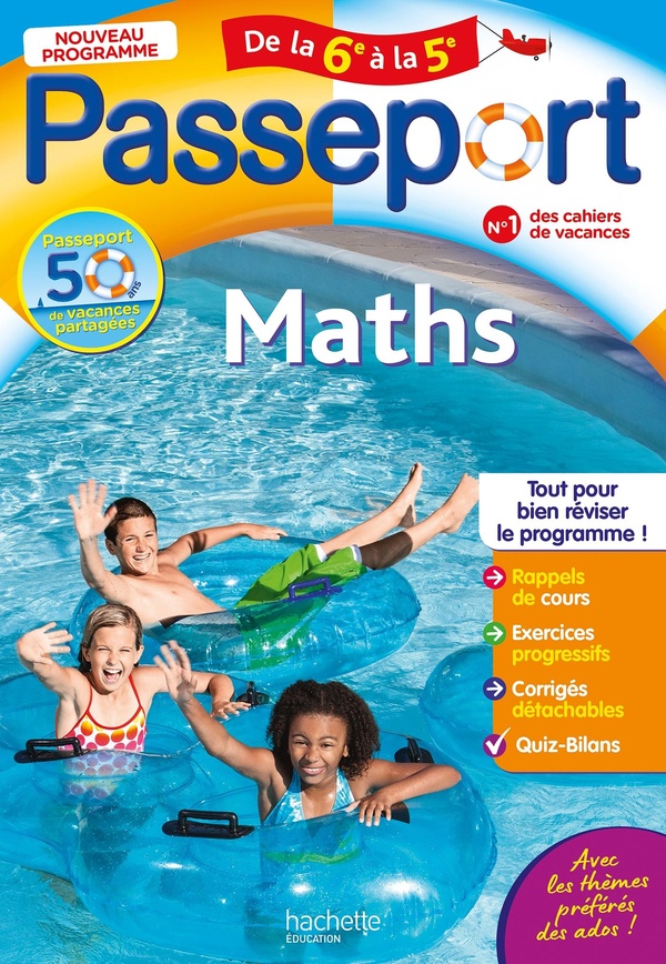 Passeport - maths de la 6e a la 5 e - cahier de vacances 2026