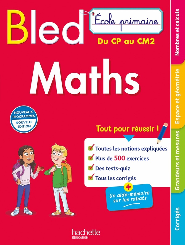 Bled ecole primaire maths du cp au cm2