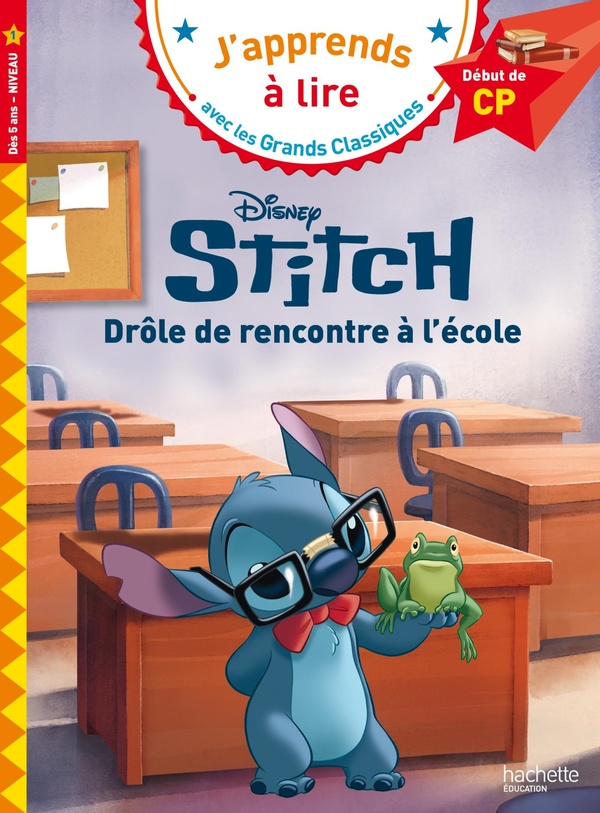 Disney - stitch - drole de rencontre a l'ecole, cp niveau 1