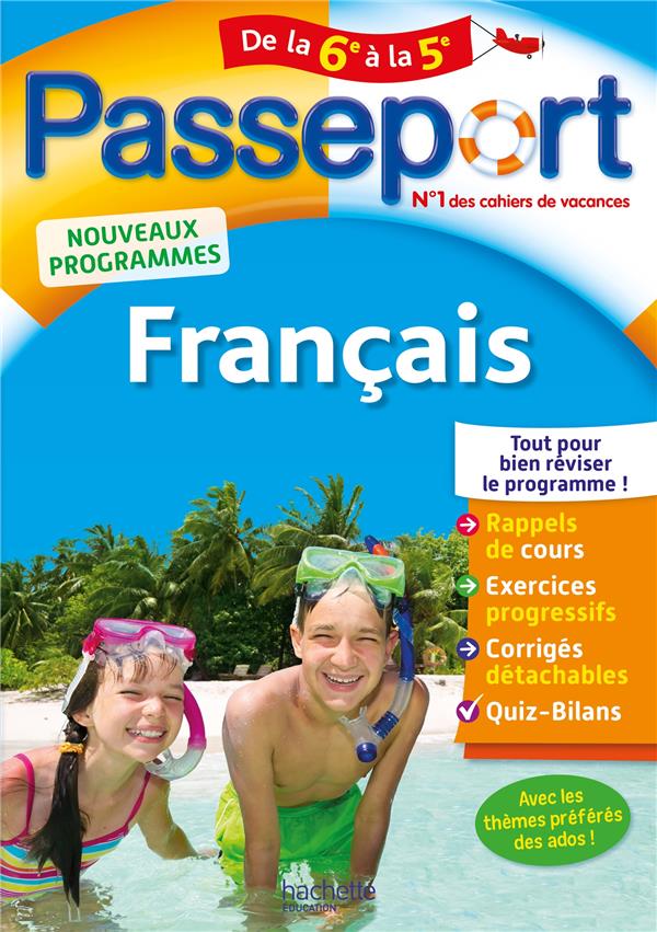 Passeport - francais de la 6e a la 5e - cahier de vacances 2021
