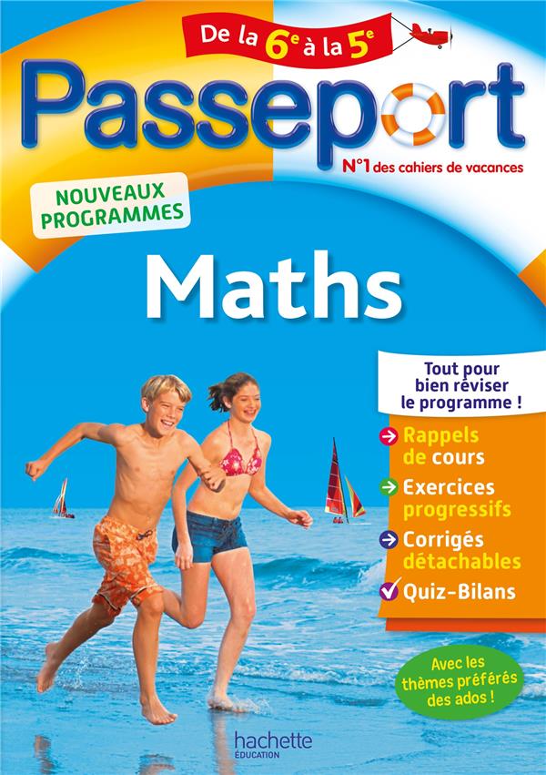 Passeport - maths de la 6e a la 5e - cahier de vacances 2021