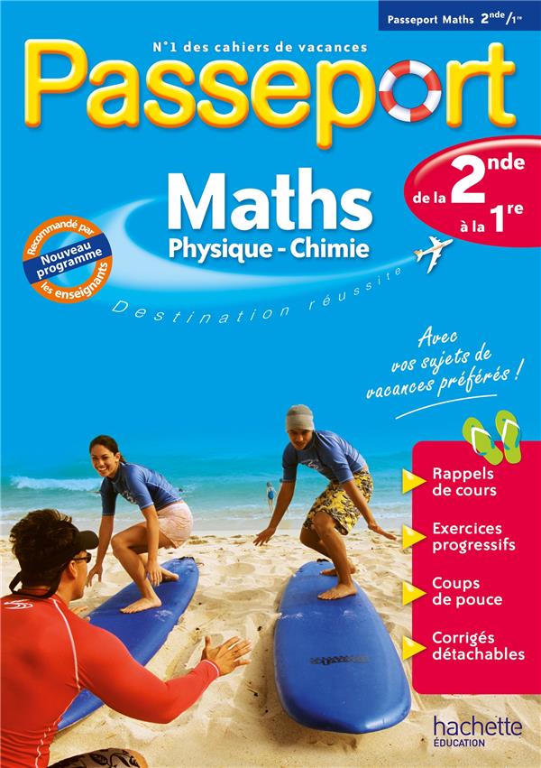 Passeport cahier de vacances 2020 - maths-sciences physiques de la 2de a la 1re