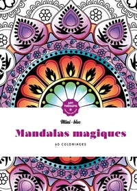 MINI-BLOC D'ART-THERAPIE MANDALAS MAGIQUES - 60 COLORIAGES