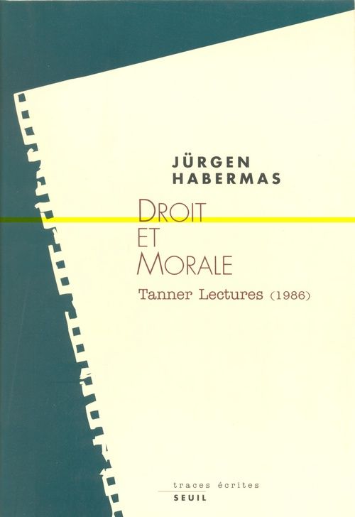 "DROIT ET MORALE. ""TANNER LECTURES"" (1986)"