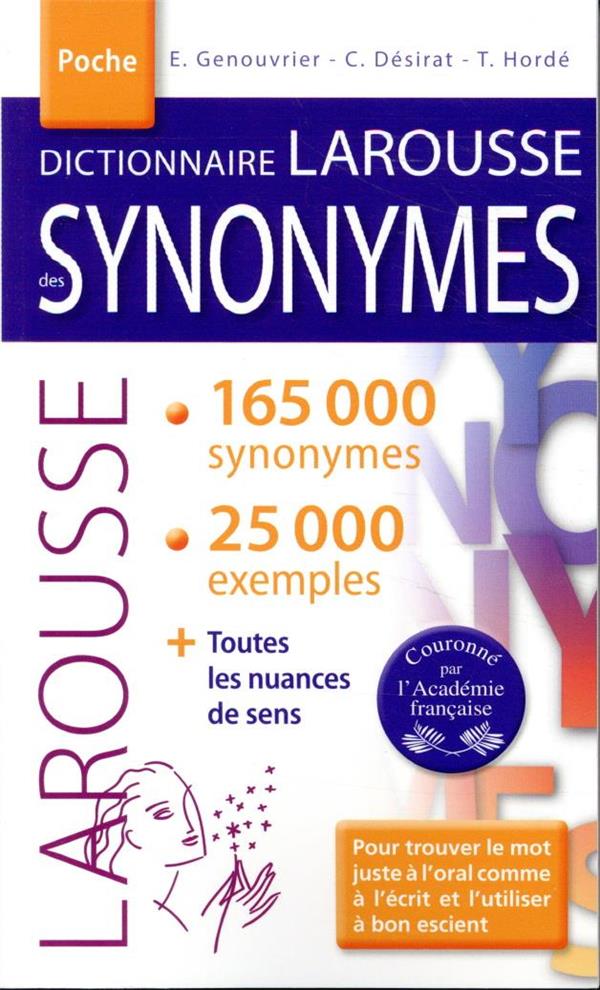 Dictionnaire larousse des synonymes poche