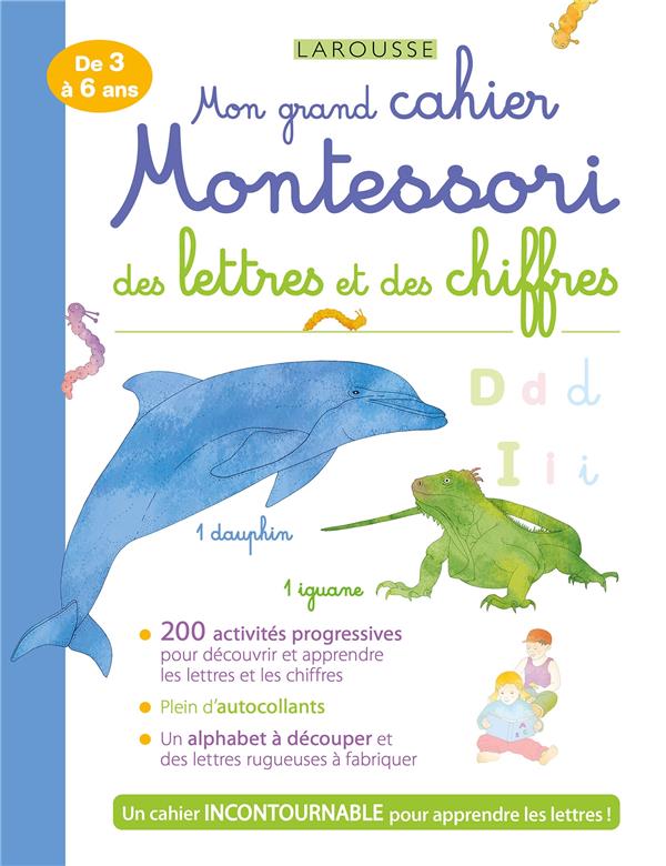 Mon grand cahier montessori des lettres et des chiffres