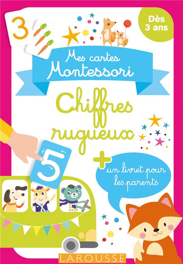 Mes cartes montessori : chiffres rugueux