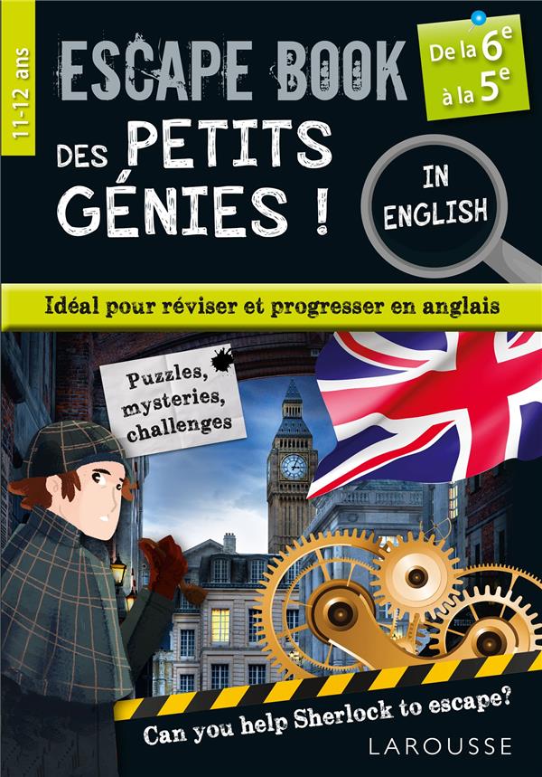 ESCAPE BOOK DES PETITS GENIES IN ENGLISH DE LA 6E A LA 5E
