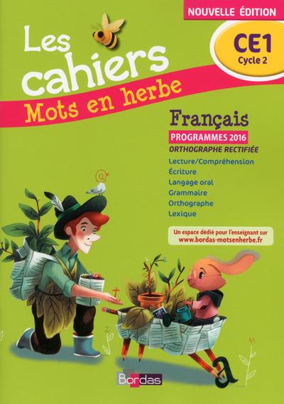 Les cahiers mots en herbe francais ce1 2016 cahier eleve