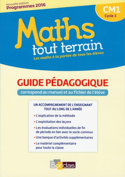 Maths tout terrain cm1 2017 livre du maitre - manuel et fichier de l'eleve