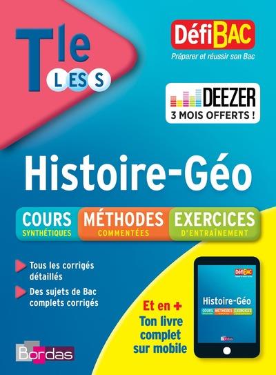 Defibac histoire-geographie terminale l-es-s + 3 mois offerts a deezer premiun - cours/methode/exos