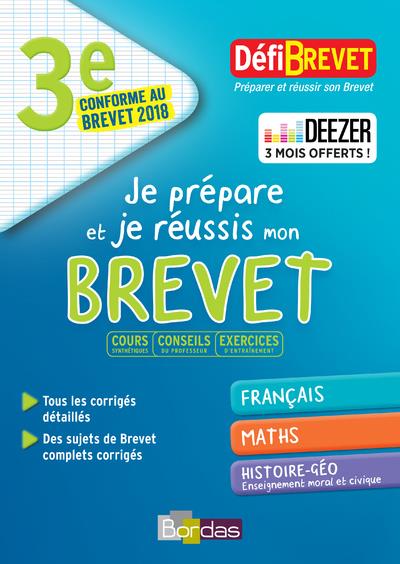 Defibrevet - je prepare et je reussis mon brevet 3e