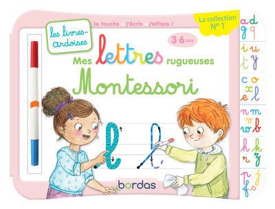 Les livres-ardoises - mes lettres rugueuses montessori