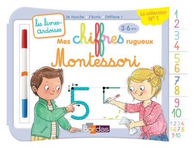Les livres-ardoises - mes chiffres rugueux montessori