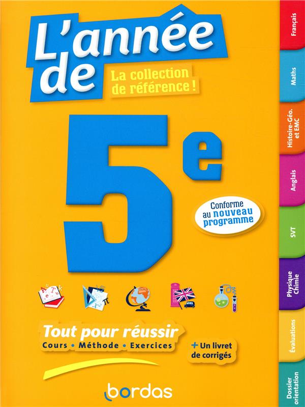 L'annee de 5e - tout pour reussir