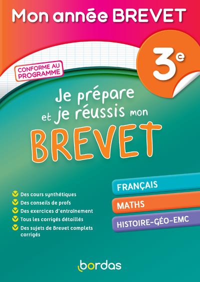 Mon annee brevet - je prepare et reussis mon brevet 3e
