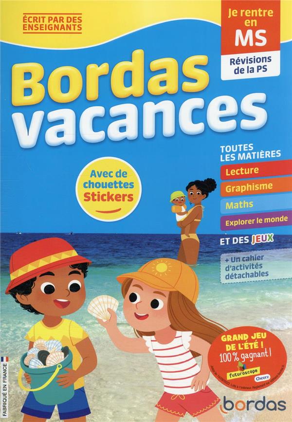 Bordas vacances - je rentre en moyenne section