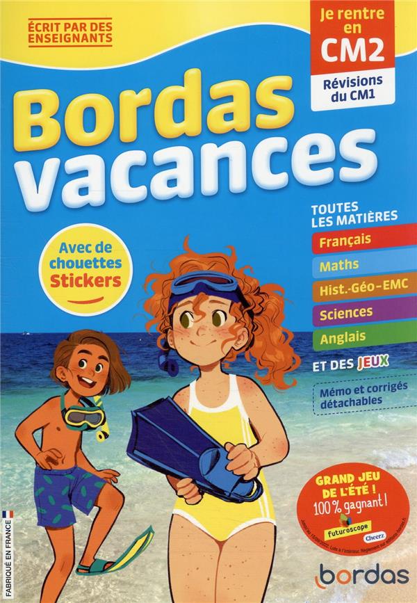 Bordas vacances - je rentre en cm2