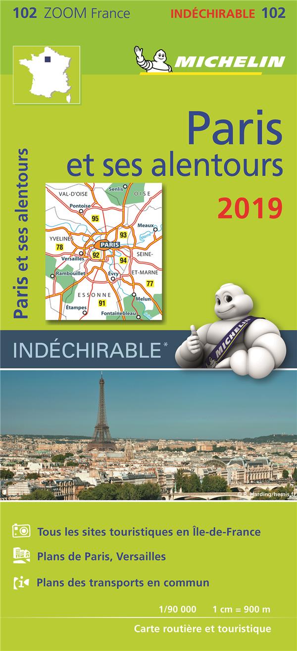 Carte zoom 102 paris et ses alentours 2019