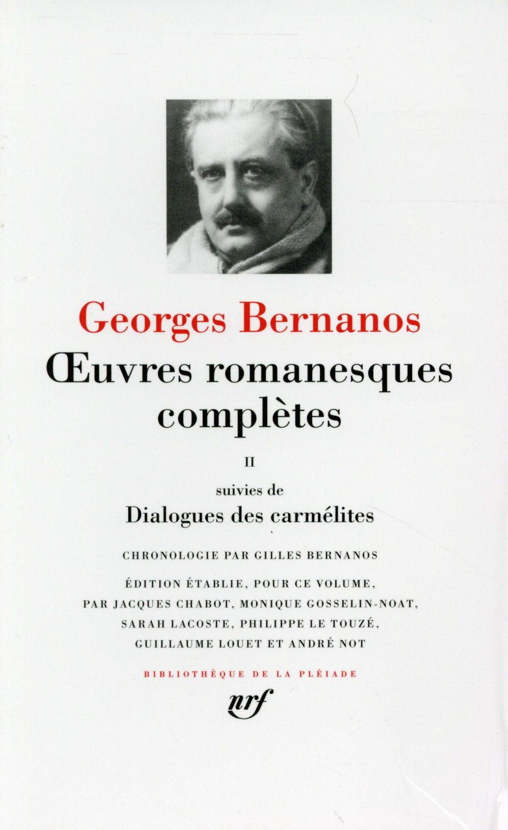 Oeuvres romanesques completes/dialogues des carmelites - vol02
