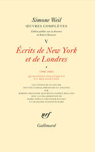 OEUVRES COMPLETES - VOL05 - ECRITS DE NEW YORK ET DE LONDRES (1942-1943) 1