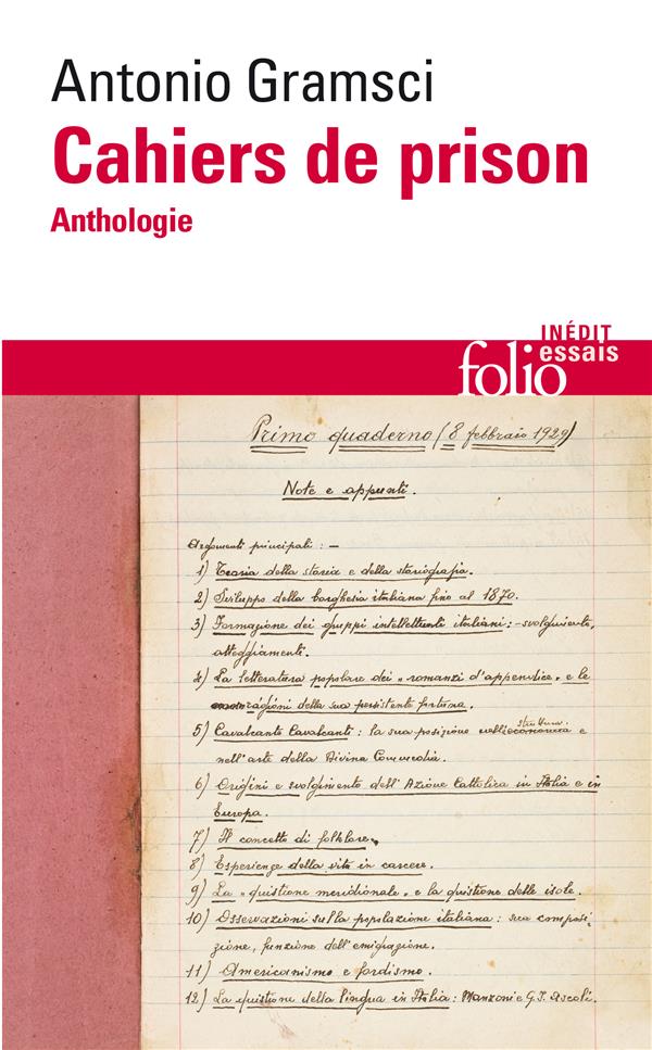 Cahiers de prison - anthologie