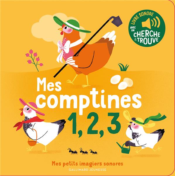 Mes comptines 1, 2, 3 - des sons a ecouter, des images a regarder