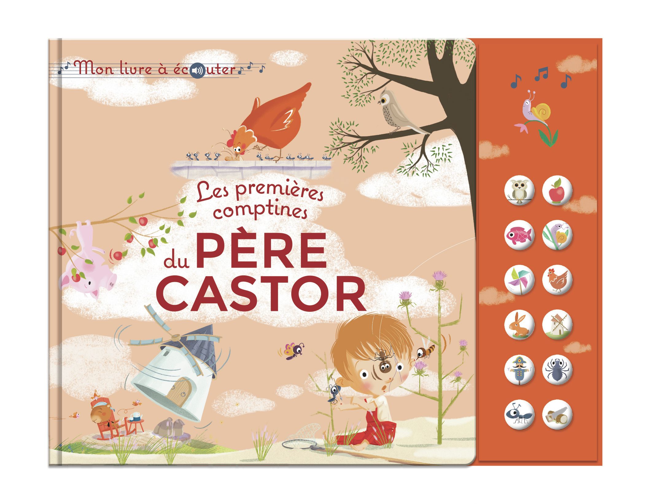 Les premieres comptines du pere castor - mon livre a ecouter