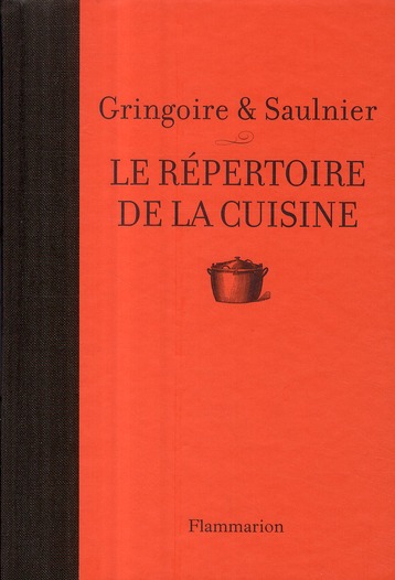 Le repertoire de la cuisine