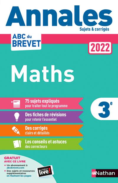 Annales brevet 2022 maths - corrige