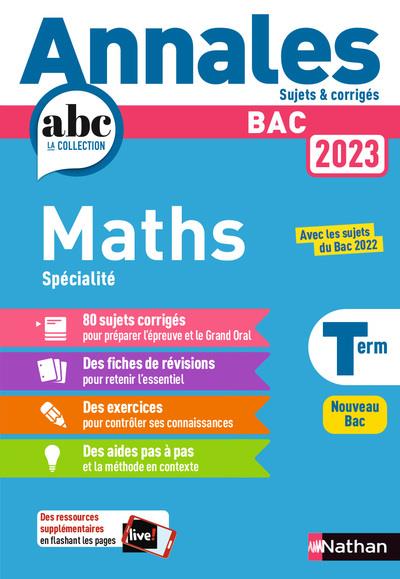 Annales bac 2023 maths terminale - corrige
