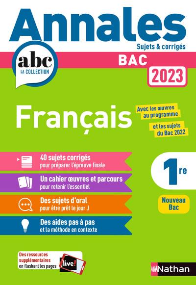 Annales bac 2023 francais 1ere corriges