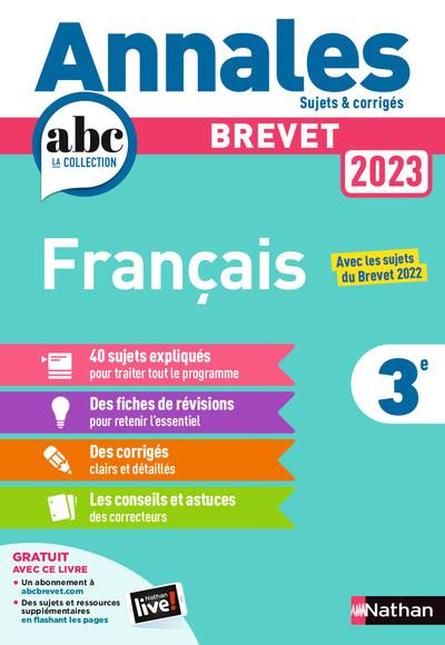 Annales brevet 2023- francais - corriges