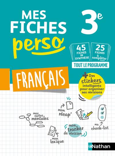 MES FICHES PERSO FRANCAIS 3E - VOL02